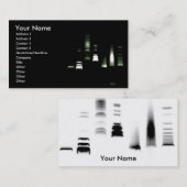 DNA Gel Electrophoresis Business Card (invertiert) Visitenkarte (Vorne/Hinten)