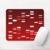 DNA Genetic Code Red Mousepad (Mit Mouse)