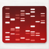 DNA Genetic Code Red Mousepad (Vorne)