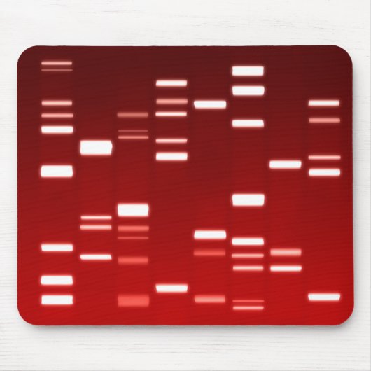 DNA Genetic Code Red Mousepad (Vorne)