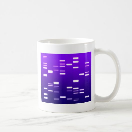 DNA-Genetik-Code Lila Kaffeetasse (Rechts)