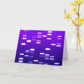 DNA-Genetik-Code Lila Karte (Gelbe Blume)