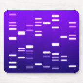 DNA-Genetik-Code Lila Mousepad (Vorne)