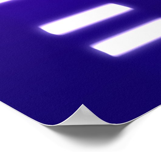 DNA-Genetik-Code Lila Poster (Ecke)