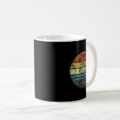 DNA Genetik spendet Retro Sunset Science Biology Kaffeetasse (VorderseiteRechts)