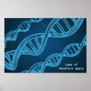 DNA-genetische Gesetze wenden Geek an Poster