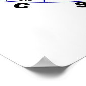 DNA Genetischer Code Circle Gene Codon Amino Acid Poster (Ecke)