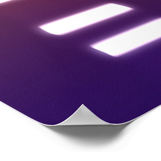 DNA Genetischer Code Orange Blue Poster (Ecke)