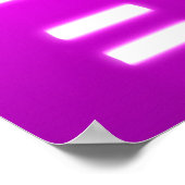 DNA Genetischer Code Rosa Magenta Poster (Ecke)