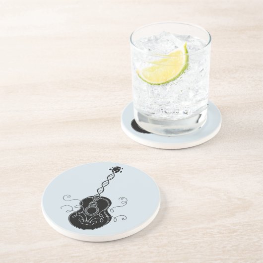 DNA Gitarre Getränkeuntersetzer (Seite)