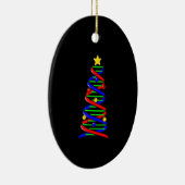 DNA Helix Christmas Tree Life Science Biologie Keramik Ornament (Rechts)