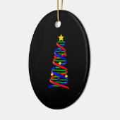 DNA Helix Christmas Tree Life Science Biologie Keramik Ornament (Links)