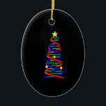 DNA Helix Christmas Tree Life Science Biologie Keramik Ornament<br><div class="desc">DNA Helix Christmas Tree Life Science Biologie</div>