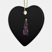 DNA Helix Christmas Tree Life Science Biologie Keramik Ornament (Links)