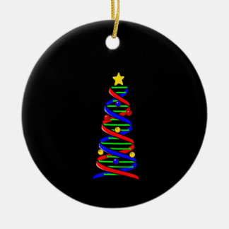 DNA Helix Christmas Tree Life Science Biologie Keramik Ornament