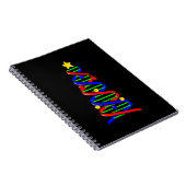DNA Helix Christmas Tree Life Science Biologie Notizblock (Rechte Seite)