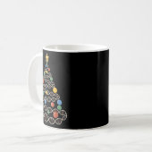 Dna Helix Christmas Tree Scientist Biology Science Kaffeetasse (Vorderseite Links)