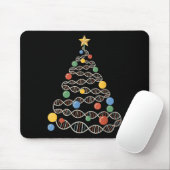 Dna Helix Christmas Tree Scientist Biology Science Mousepad (Mit Mouse)