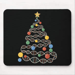 Dna Helix Christmas Tree Scientist Biology Science Mousepad