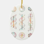 DNA Helix Konformation Keramik Ornament (Vorne)