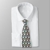 DNA Helix Symbol Design Necktie Krawatte (Gebunden)