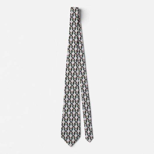 DNA Helix Symbol Design Necktie Krawatte (Vorderseite)