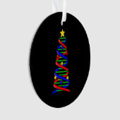 DNA Helix Weihnachtsbaum Life Science Biologie Ornament (Vorderseite)