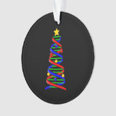 DNA Helix Weihnachtsbaum Life Science Biologie Ornament (Vorderseite)