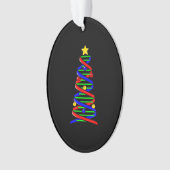 DNA Helix Weihnachtsbaum Life Science Biologie Ornament (Vorderseite)