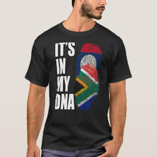 DNA-Heritage-Flag für Lao und Südafrika T-Shirt