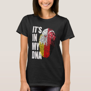 DNA-Heritage-Flag in Deutschland und Singapur T-Shirt