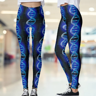 DNA-ID Blau Medizinische Wissenschaft Modern Cool Leggings