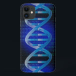 DNA ID Blue Science iPhone 11 Hülle<br><div class="desc">DNA-ID-PHONE-FALL. Coole,  trendige und lustige Wissenschaft inspiriert Handy-Fall als Geschenk für alle Wissenschaftler,  Wissenschaftslehrer,  Wissenschaftsstudenten,  kurz,  jeder Wissenschaftsfreak in Ihrem Leben (und das schließt Sie ein)! Design: Science Geekness© unter http://www.zazzle.com/sciencegeekness*</div>