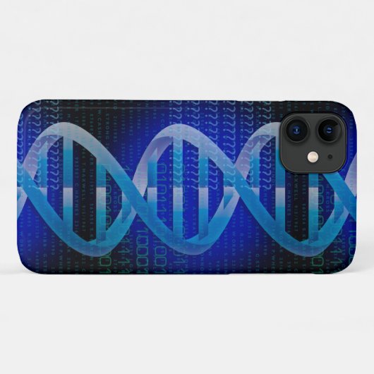 DNA ID Blue Science Case-Mate iPhone Hülle (Rückseite (Horizontal))