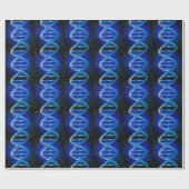 DNA ID Blue Science Geschenkpapier (Flach)