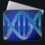 DNA ID Blue Science Laptopschutzhülle<br><div class="desc">Eine coole,  trendige und lustige Wissenschaft inspiriert Laptop-Hülle als Geschenk für alle Wissenschaftler,  Wissenschaftslehrer,  Wissenschaftsschüler,  kurz,  jeder Wissenschaftsfreak in Ihrem Leben (und das schließt Sie ein)! Design: Science Geekness© unter http://www.zazzle.com/sciencegeekness*</div>