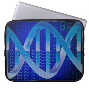 DNA ID Blue Science Laptopschutzhülle
