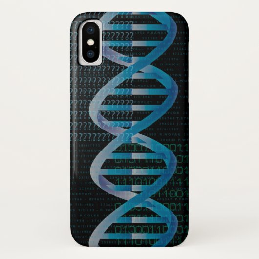 DNA ID Blue Science Moderne Cool Case-Mate iPhone Hülle (Rückseite)