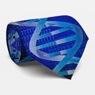 DNA ID Medical Science Blue Krawatte