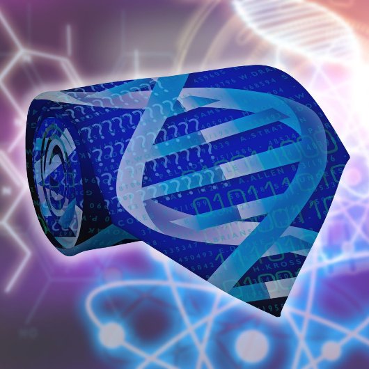 DNA ID Medical Science Blue Krawatte