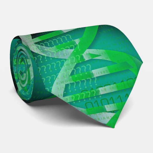DNA ID Medical Science Green Krawatte (Gerollt)