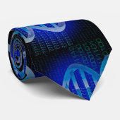 DNA-ID-Muster Medizinwissenschaft Krawatte (Gerollt)