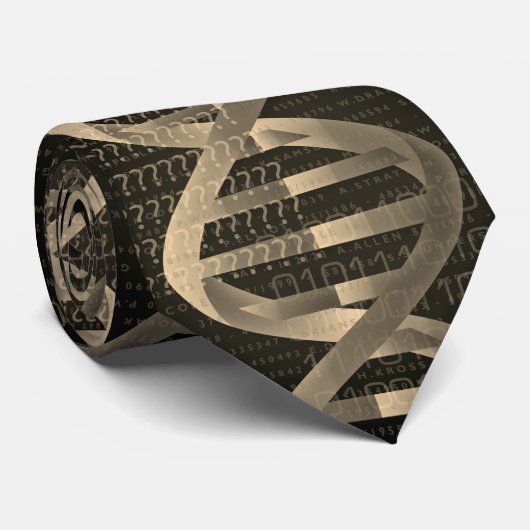 DNA-ID Vintage Medizinwissenschaft Krawatte (Gerollt)