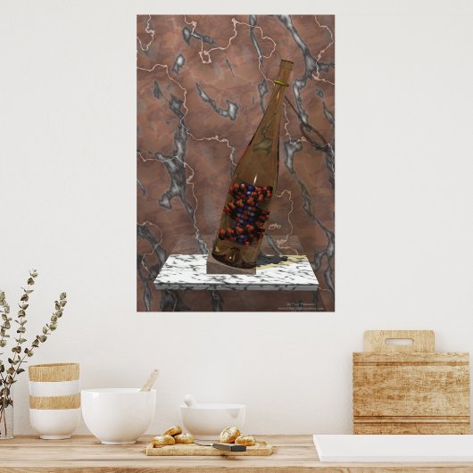 DNA in einer Flasche Poster (Küche)