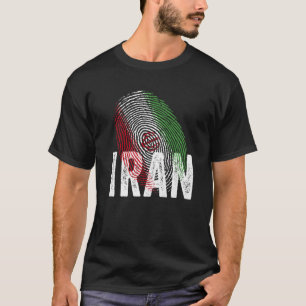 DNA iranischer Stolz Coole iranische Flagge T-Shirt