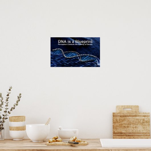 DNA ist ein Blueprint-Poster Poster (Küche)