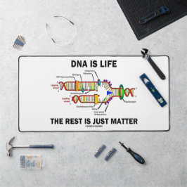 DNA ist Leben die Erholung ist nur Materie Biologi Schreibtischunterlage