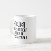 DNA-Karo selbst Kaffeetasse (Vorderseite Links)