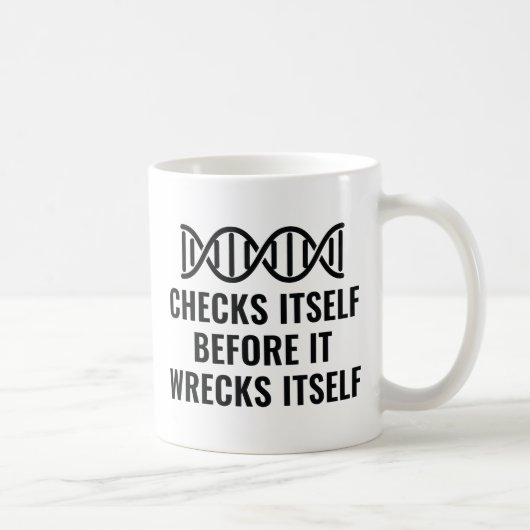 DNA-Karo selbst Kaffeetasse (Rechts)