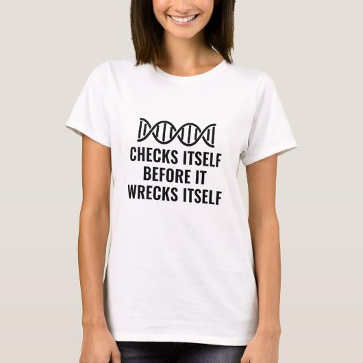 DNA-Karo selbst T-Shirt (Vorderseite)